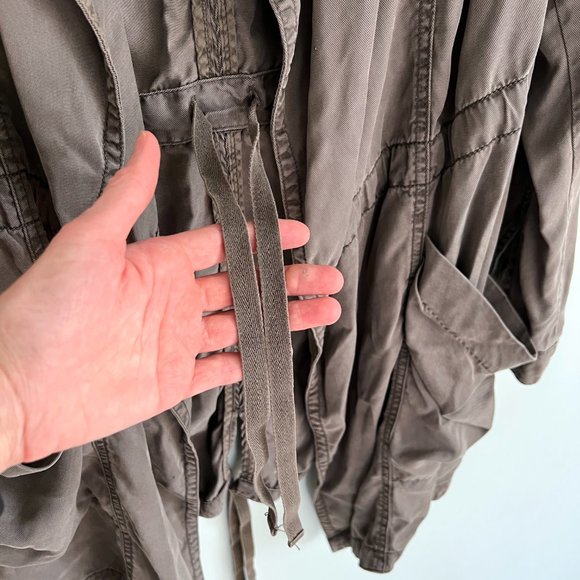 Anthropologie Hei Hei Morgan Draped Utility Jacket Open Front Size XS - Picture 9 of 13